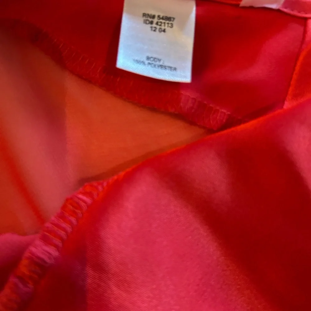 Y2K VINTAGE VICTORIA’S SECRET Red Cutout Slip Dress Satin UO Vintage L‎